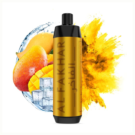 AL Fakher Crown Bar 8000 Puffs Disposable Vape, 5% Nicotine, LCD Display, Multiple Flavors,10 Pack