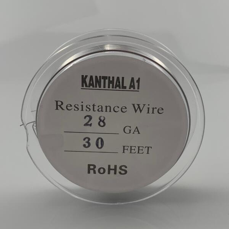 Kanthal A1 Resistance Wire For RBA / RDA / RTA Atomizers - 26/28GA, 0.4mm/0.3mm X 10m (30 Feet)