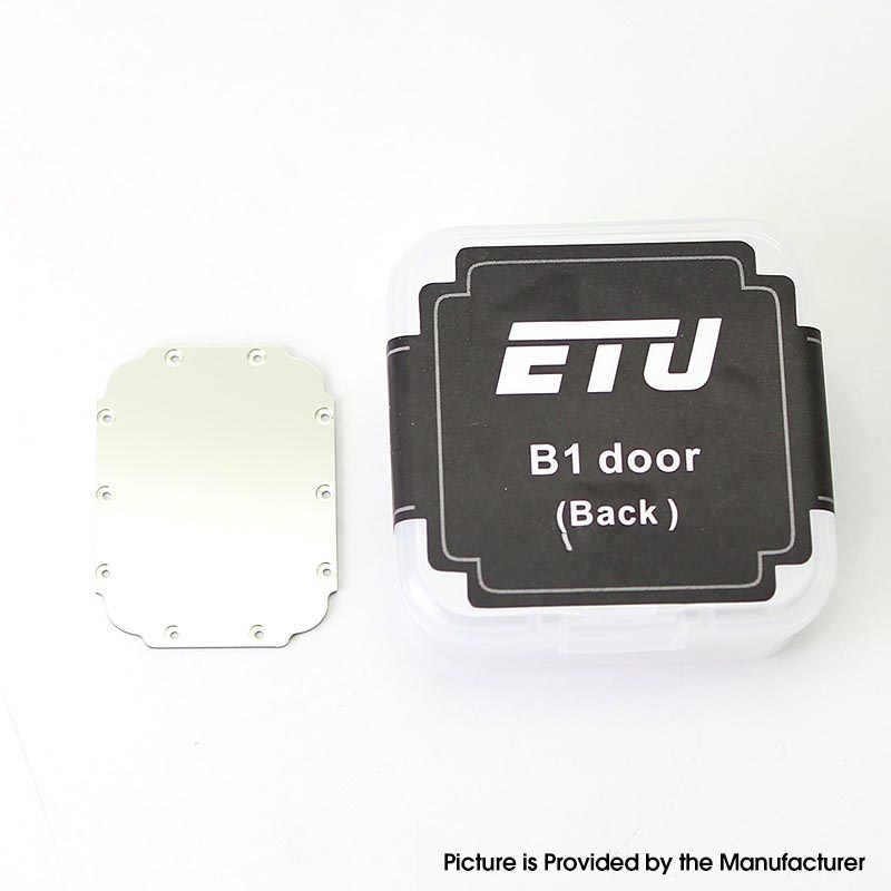 Authentic ETU B1 Replacement Front Door Cover Plate for BB / Billet / Boro Tank Titanium Alloy