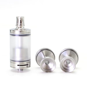 SXK Diplomat Style RDL RTA Rebuildable Tank Atomizer - Silver, 5.7ml, 2 PCS Air Pin 3.5 / 4.0mm, 23mm Diameter