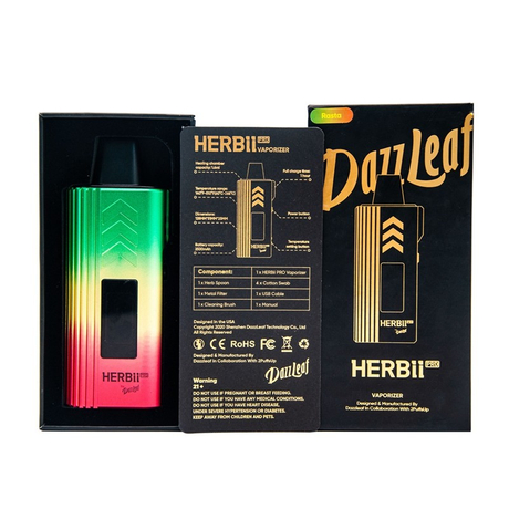 Authentic Dazzleaf Herbii Pro Dry Herb Vaporizer 2500mAh, 1.6ml, 140~510'F (60~265'C)