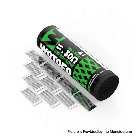 Authentic Wotofo Mesh Prebuilt Wire - Kanthal A1, 0.3ohm (10 PCS)