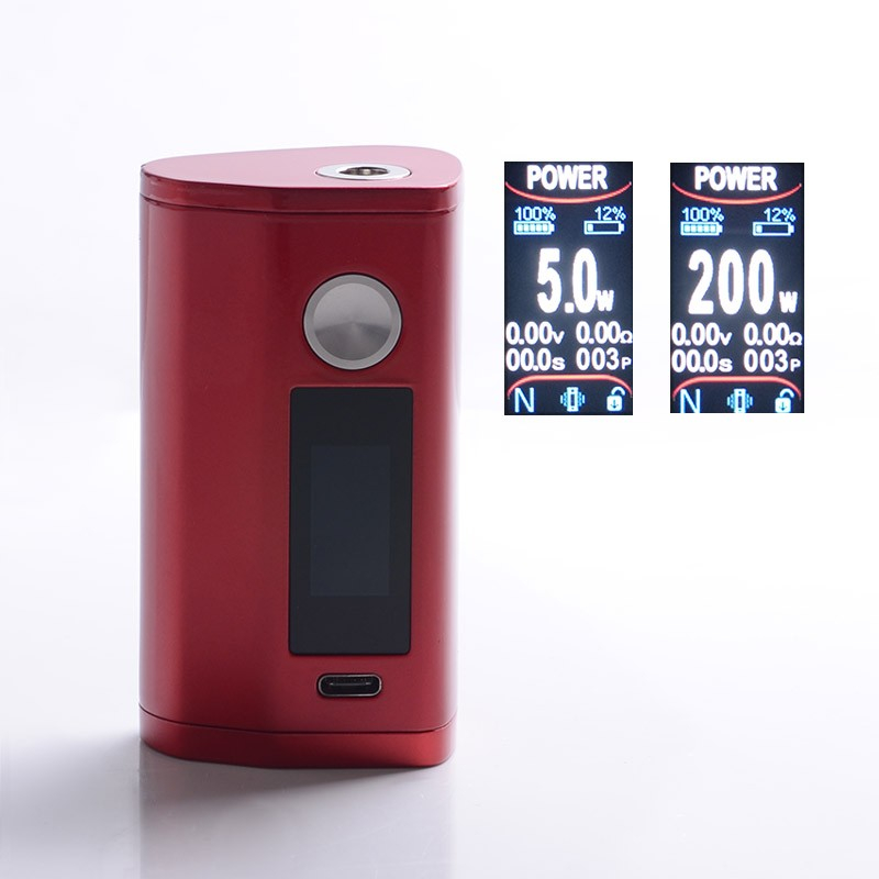 Authentic Asmodus Minikin 3 200W Touch Screen TC VW Variable Wattage Vape Box Mod, 5~200W, 2 x 18650