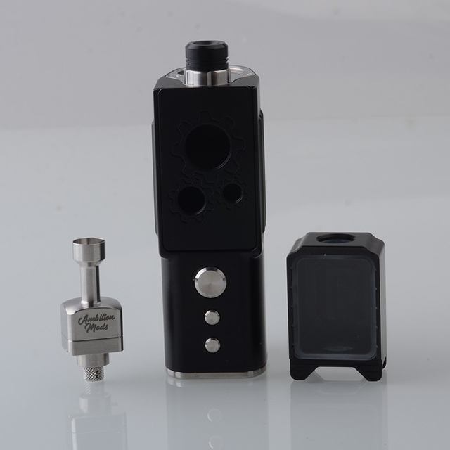 Authentic Ambition Mods 2.0 60W Box Mod AIO Vape Kit with Molen Bridge and Boro Tank 1~60W, 1 x 18650