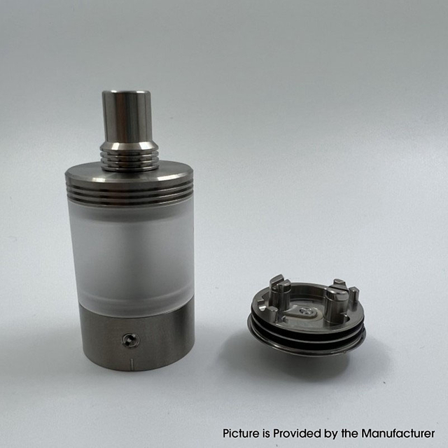  Kuma MTL RTA Vape Atomizer - Titanium, 4.5ml, 0.8 x 2, 0.9 x 2, 1.0 x 2, 1.2 x 2, 1.4 x 2, 1.6mm x 2 Air Pin, 22mm