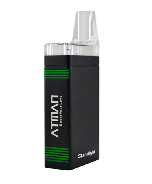 Authentic Atman Starlight Vaporizer for Dry Herb and Wax 2800Mah Battery 