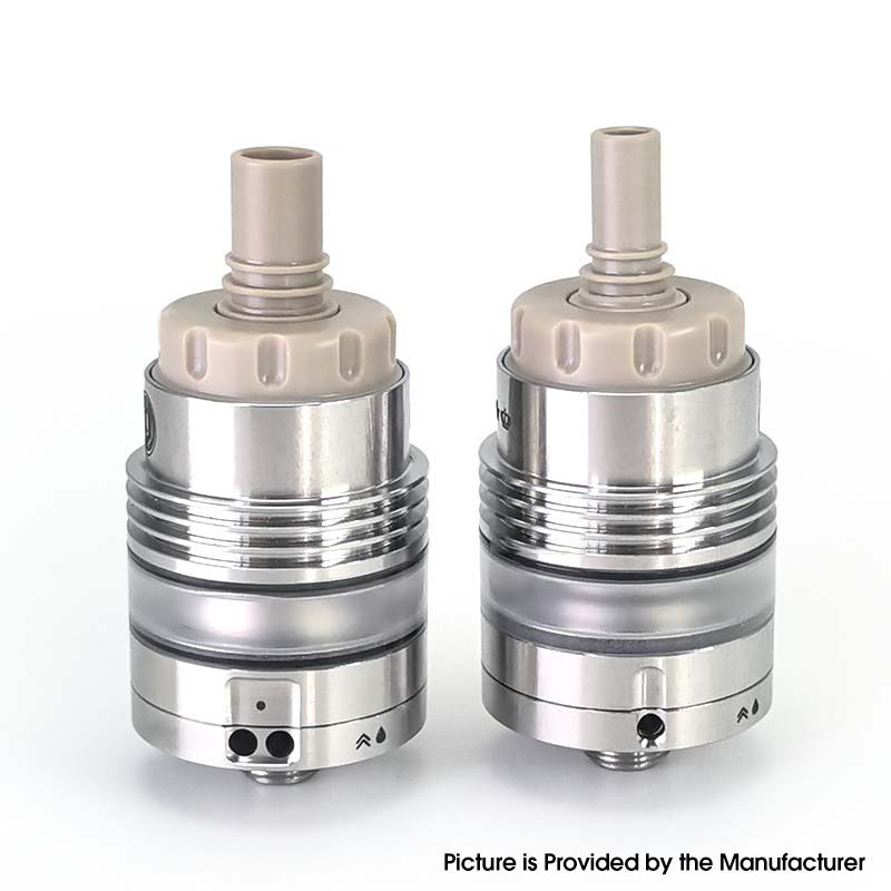 SXK Monarki OST Gaya Sekolah Tua Dl RTA Penyemprot tangki yang dapat dibangun kembali - perak, pin udara 2, 2.5, 3, 3.5mm, diameter 22mm
