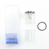 SXK NOLA Style RTA Penggantian Ekstensi Extender Tank Tube Kit - Transparan + Perak, 5.0ml