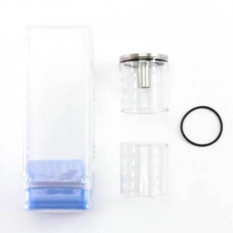 SXK NOLA Style RTA Penggantian Ekstensi Extender Tank Tube Kit - Transparan + Perak, 5.0ml