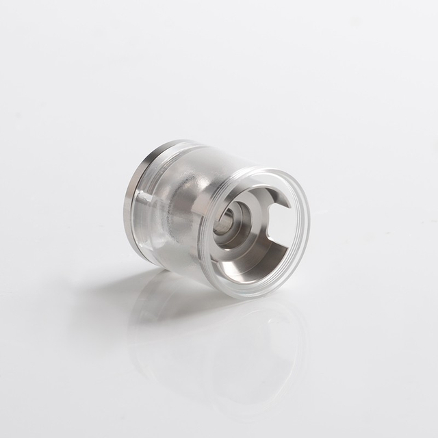 SXK Style Tank Tube + Chimney + Top Cap Top Filling Kit for Dvarw FL 22mm RTA - Translucent, Acrylic + SS, 3.5ml