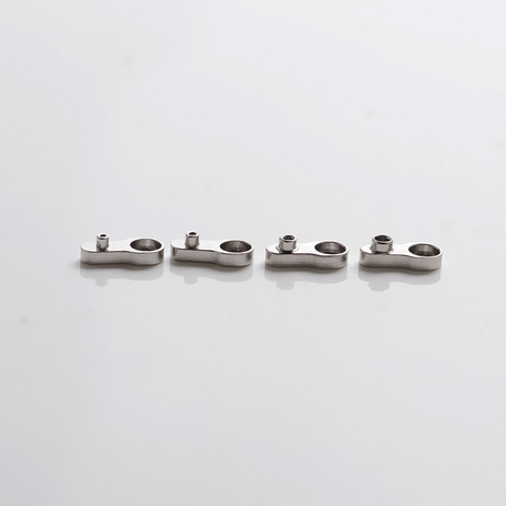 SXK Dvarw MTL FL Facelift 22mm RTA Replacement Single Hole Airflow AFC Inserts - Silver, 0.8 + 1.0 + 1.5 + 2.0mm, (4 PCS)