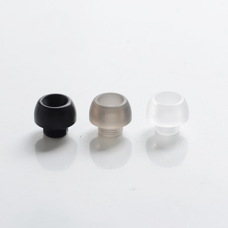 Authentic Yachtvape Pandora MTL RTA Vape Atomizer Replacement Drip Tip Set - Black + Grey + Clear, PC + POM + Acrylic (3 PCS)