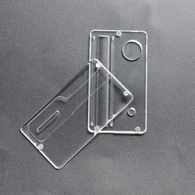 Replacement Front + Back Door Panel Plates for dotMod dotAIO Vape Pod System - Transparent, PCTG (2 PCS)