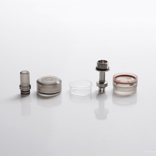 Substituição 510 Dica de gotejamento + tampa superior + chaminé + kit de tanque para flash e -vapor v4.5 / v4.5s + RTA - preto, pc