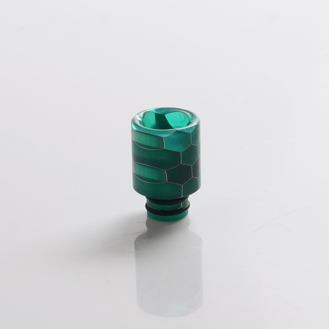 Autêntico Vape em breve DT398 Tip de gotejamento de substituição para geek Vape Aegis Boost POD System Vape kit - verde, resina, 17mm
