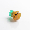 ULPS 2-in-1 Replacement 810 Drip Tip for SMOK TFV8 / TFV12 Tank / Kennedy / Battle / Reload RDA - Green + Brown, Resin, 17.5mm