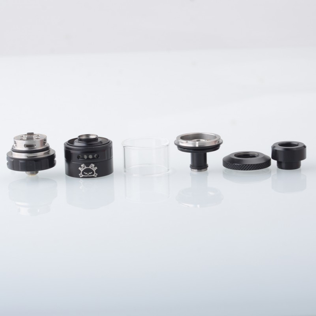 Authentic Hellvape Fat Rabbit Solo RTA Rebuildable Tank Vape Atomizer Single Coil DL / RDL 4.5ml 25mm Diameter