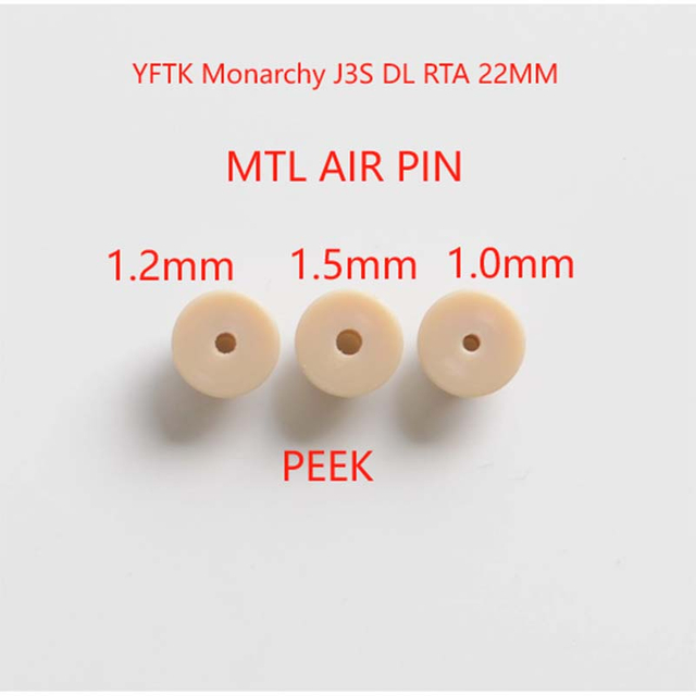 YFTK Broches à air MTL pour Monarchy J3S RTA – 3 inserts réglables
