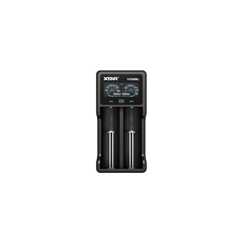 Authentic XTAR VC2SL USB-зарядное устройство-черное для аккумуляторов (NI-MH, NI-CD, AA, AAA, Li-Ion, IMR)