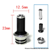 SXK Replacement Drip Tip for SXK NOI Style RTA Vape Atomizer - Black, PEI + Stainless Steel, 23mm