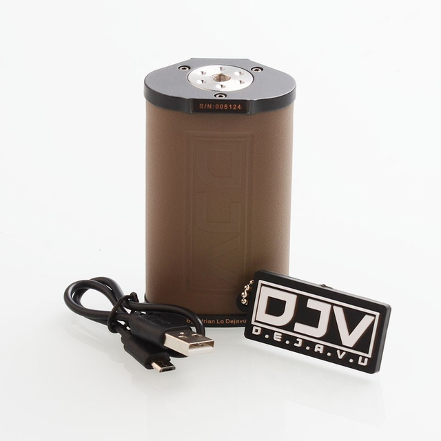 Authentic DEJAVU DJV D7 180W TC VW Variable Wattage Box Mod - Sand Yellow, 5~180W, 2 x 18650