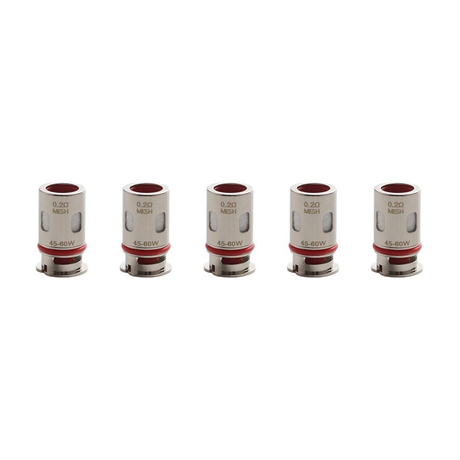 Authentic Vaporesso Target PM80 80W VW Mod Pod Kit / Cartridge DTL GTX NiCr Mesh Coil Head - Silver, 0.2ohm (45~60W) (5 PCS)