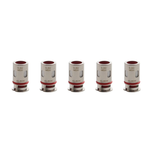 Authentic Vaporesso Target PM80 80W VW Mod Pod Kit / Cartridge DTL GTX NiCr Mesh Coil Head - Silver, 0.2ohm (45~60W) (5 PCS)