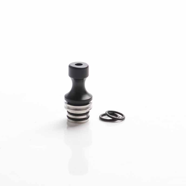 Authentic Auguse Penggantian MTL 510 Tip tetes untuk RDA / RTA / RDTA / Tangki Sub -ohm Vape Atomizer - Black, Pom, 22.7mm