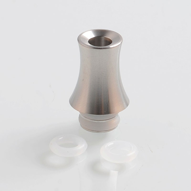510 Replacement Drip Tip for RDA / RTA / Sub Ohm Tank Atomizer - Silver, Stainless Steel, 20mm