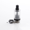 Authentic Auguse V1.5 MTL RTA Rebuildable Tank Vape Atomizer w/ 5 Airflow Inserts - Black, Stainless Steel, 4ml, 22mm Diameter