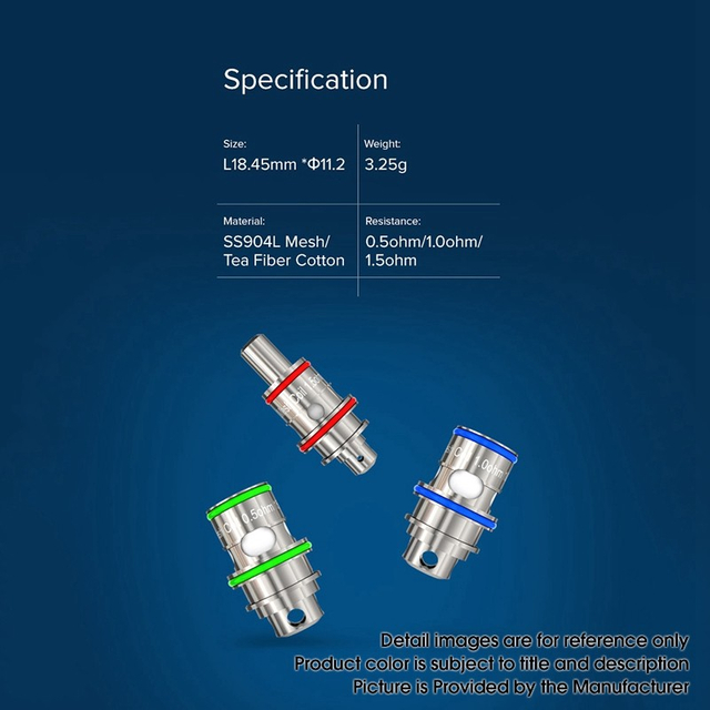 Authentic FreeMax Single DTL Mesh Coil for Fireluke 22 Tank/Twister 30W Mod Vape Kit - SS904L + Tea Fiber Cotton, 0.5ohm (5 PCS)