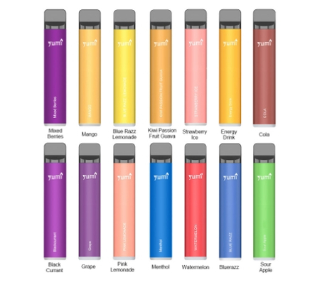 Authentic YUMI Bar 1500 Puffs 0mg Disposable Kit 850mAh 4.8ml 