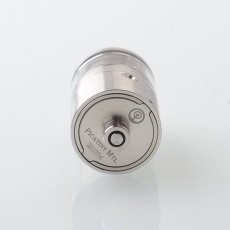 Picatiny MTL RTA Rebuildable Tank Atomizer 316 Stainless Steel + Glass, 3ml, 22mm Diameter