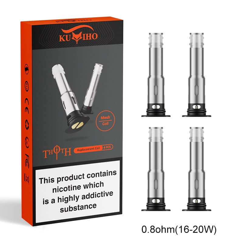 Аутентичные заменные катушки Kumiho Thoth Tpd для Thoth T / G / C / S POD - 4 ПК 