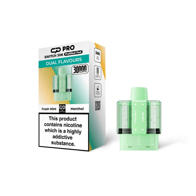 Suonon CP Pro Switch 30Kデュアルフレーバーポッドカートリッジ -  22 ml / 20 mg / 30,000 Puff s