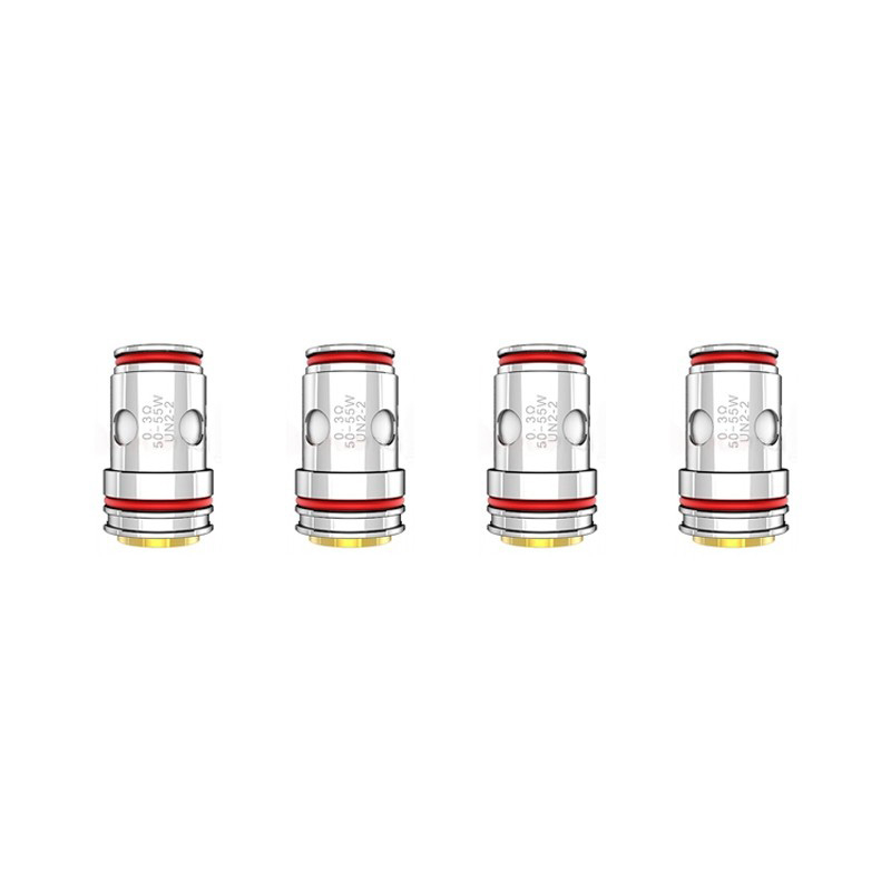 Autentico Uwell corona 5 fecrale un2-2 dual Mesh Coil - 0.3ohm (50 ~ 55W) (4 pcs)