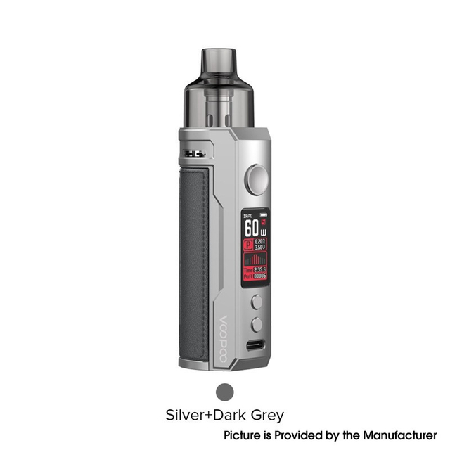 Authentic VOOPOO DRAG S 60W 2500mAh VW Mod Pod System Vape Starter Kit 4.5ml, 0.2ohm / 0.3ohm, 5~60W