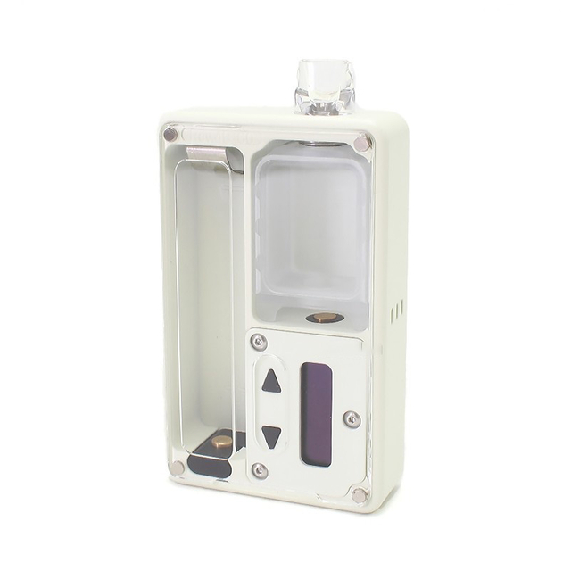 SXK BB 60W All-in-One VW Box Mod Vape kit con porta USB-White, 1 ~ 60W, 1 x 18650, Evolv DNA 60, con 2024LogoGo