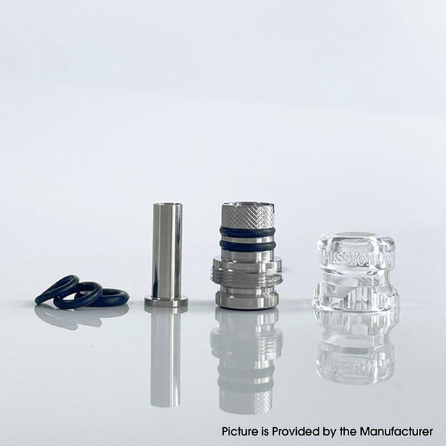 Mission Tips V2 Mini Nuke Style Drip Tip for dotMod dotAIO V1 / V2 Pod , SS + POM