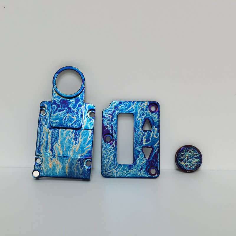 Authentic MK MODS Toxic Titanium Inner Set for BB / Billet-Round ButtonSquare Button