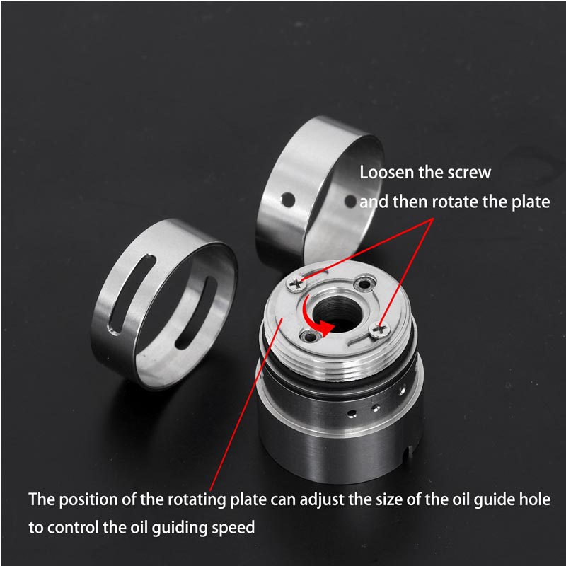 YFTK KF V3 Style RTA – 23mm 316SS | 4.8ml | True MTL to DL | Full Kit Silver