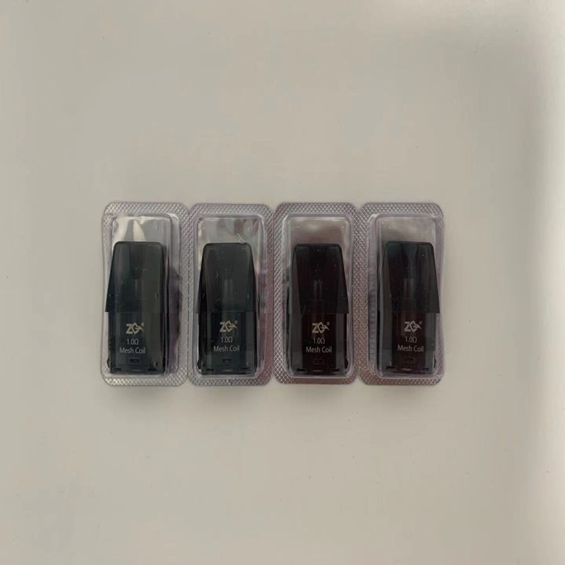 ZQ Xtal Vape CARTURO DE POLO DEL SISTEMA POD - 1.8ml, 1.0OHM (4 PC)