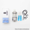 SXK Hussar Gobby RTA Rebuildable Tank Vape Atomizer - Silver, 4.5ml, 22mm Diameter