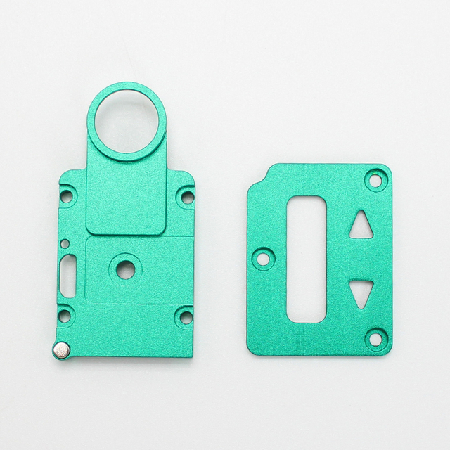 SXK Screen Plate + Button Plate Set for DNA 60W / 70W BB Style/ billet Vape Box Mod Aluminum Alloy (2 PCS)