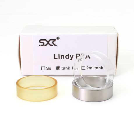 SXK Lindy  RTA Replacement Tank Tube - 316 Stainless Steel + PEI + Glass (3 PCS)