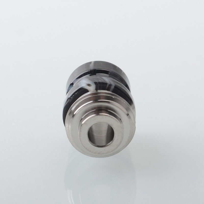 Mission Never Normal Drip Tip for BB / Billet / Boro AIO Box Mod - SS + Resin, Air Insert 1.5mm / 2mm / 3.5mm