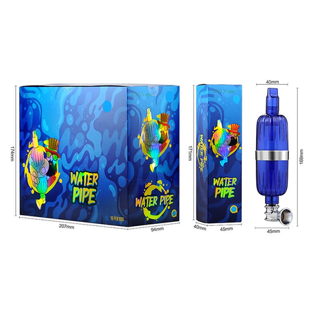 LTQ Vapor Glass Water Pipe – Portable Smoking Pipe for Cannabis & Hemp with Enhanced Filtration