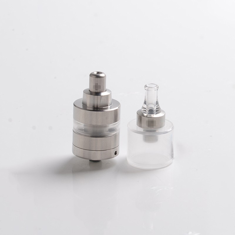 KF-Lite-PLUS-2021-RTA-RTA-Rebuildable-Tank-Vape-Atomizer-Silber-Stant-Steel-Acryl-40 ml-24mm-Durchmesser