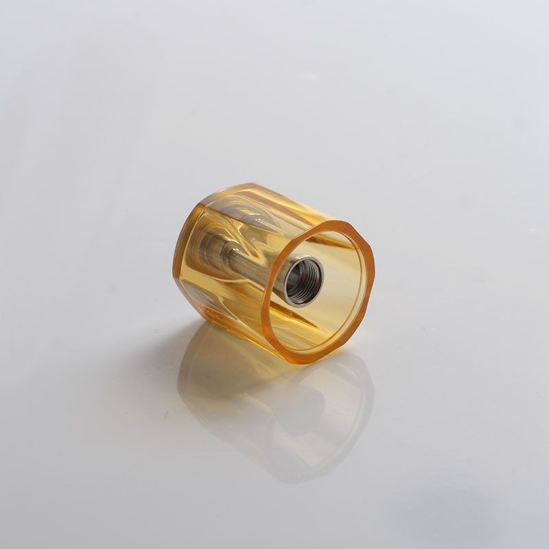 YFTK 다이아몬드 아크릴 탱크 튜브 + DVARW MTL FL FACELIFT 22MM RTA VAPE ATOMIZER 용 스테인레스 스틸 굴뚝, 4.0ml