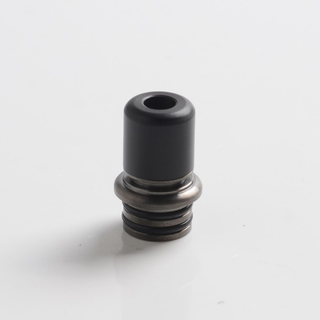 Auguse CG108P CG Pro 510 Drip Tip w/ 5 x Plugs for RTA / RDA / RDTA Vape Atomizer, SS + POM, 30.5mm 